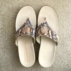 COLE HAAN Original Grand 360 Snakeskin wedge sandals Sz 9 1/2 Brand new!